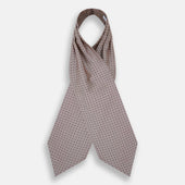 And Lilac Micro Dot Silk Cravat