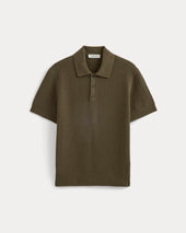 Seed Stitch Polo | Beech
