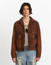 Trucker Leather Jacket Vintage