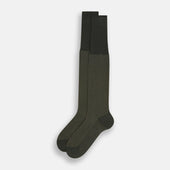 Green Motif Long Socks