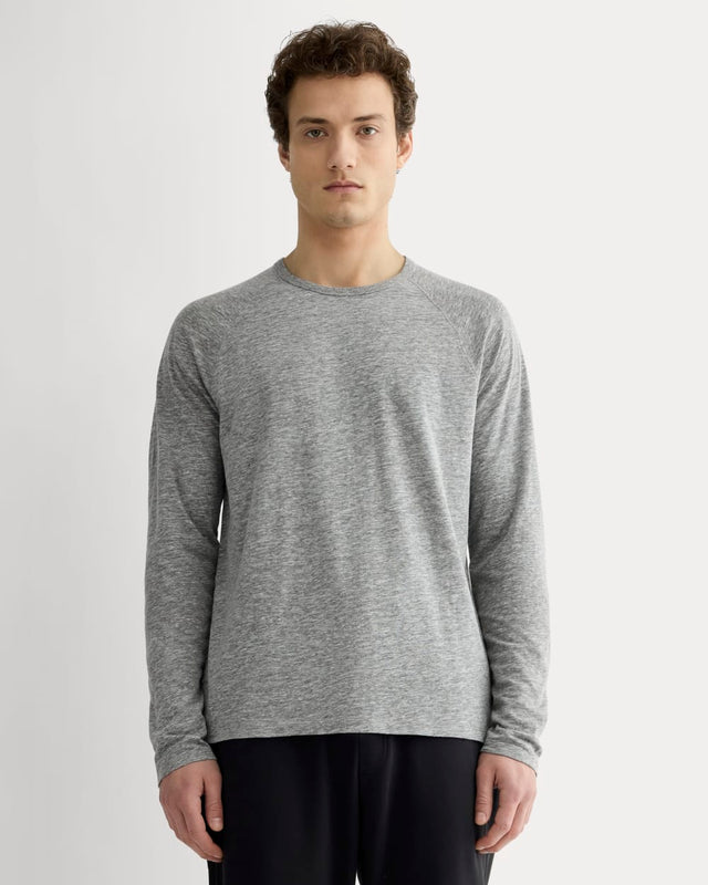 The Rec Long-Sleeve Crew | Heathered Grey