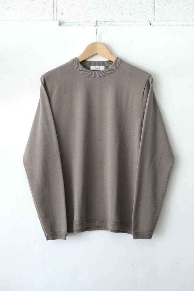 FUJITO L/S Knit T-Shirt Gray,Green,Midnight Blue | Directors Web Shop powered by BASE