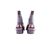 High Cut Boot Long Wing Tip With Middle Tulip Cut