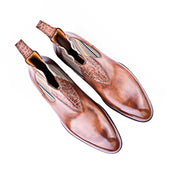 Chelsea Boots With Croc Application In Mid