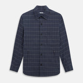 Royal Blue Check Hampstead Overshirt