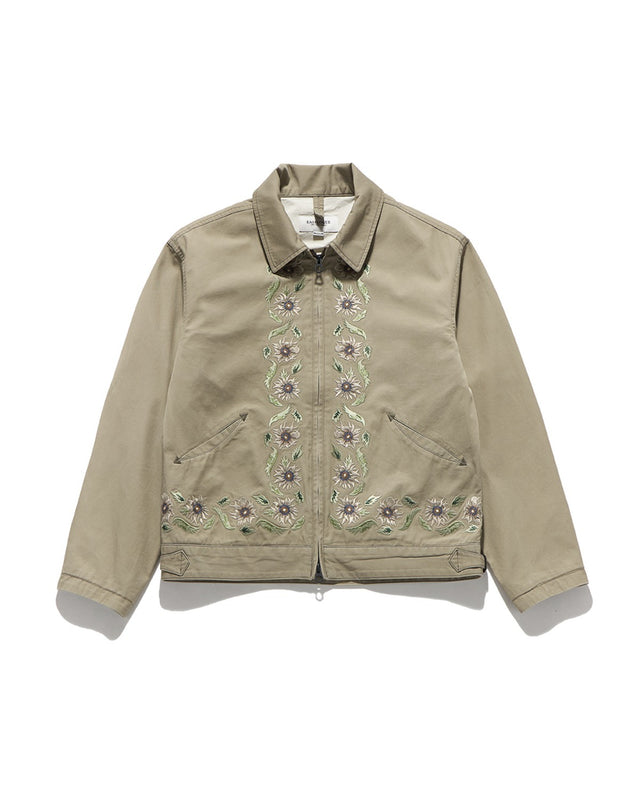 EMBROIDERY SWING JACKET / SAND