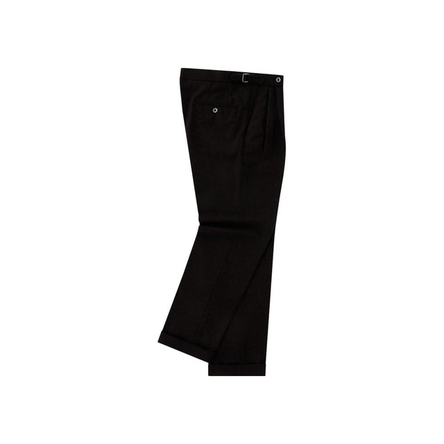 Wool Flannel adjust pants (Brown)
