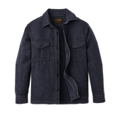 Heathered Wool Jac-shirt - Blue Heather