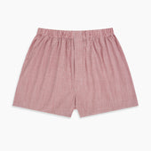 Red Fine Bengal Stripe Godfrey Boxer Shorts
