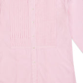 Frank Striped Cotton Pleated Shirt in Pink