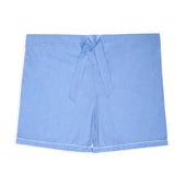 Charlie Plain Cotton Pyjama Short Set in Sky Blue