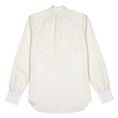 George Plain Silk Neck Band Dress Shirt In