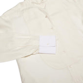 George Plain Silk Neck Band Dress Shirt In