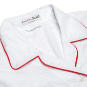 Kitty Plain Cotton Nightshirt in White