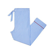 Tommy Striped Poplin Pyjamas in Blue and White