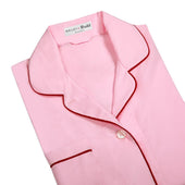 Tommy Plain Poplin Pyjamas in Pink
