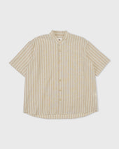 Band Collar Easy Shirt Sinai Stripe