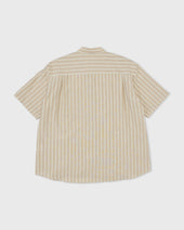 Band Collar Easy Shirt Sinai Stripe