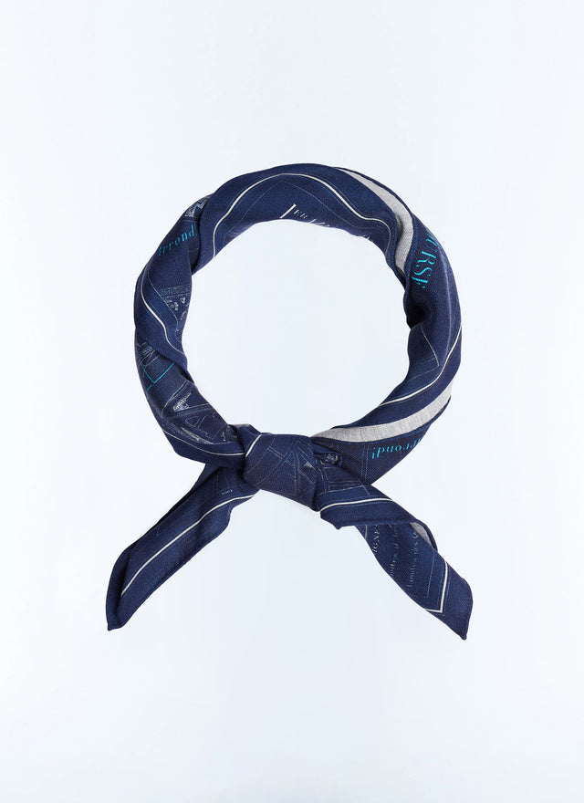 Silk And Wool Bandana With