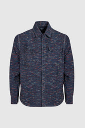 Bruno Slub Blue/Red Overshirt