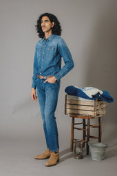 Carlito Camicia Cloud Blue