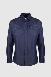 Carlito Dark Rinsed Denim Shirt