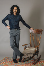 Carlito Camicia Dark Rinsed