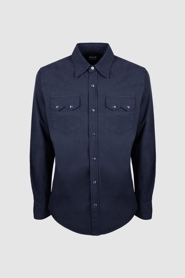 Carlito Western Navy Blue Shirt