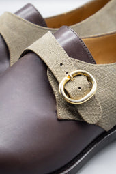 Chet Military Canvas Monkstraps