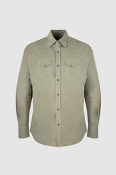 Clint Western Army Green Shirt