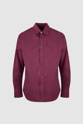 Clint Western Burgundy Shirt