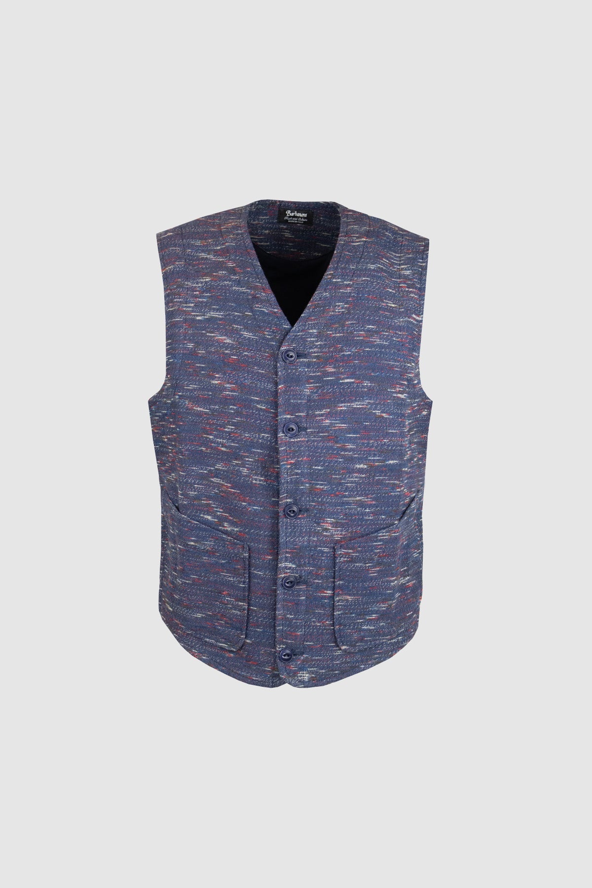 Dane Gilet Fiammato Blu Rosso