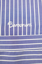 Earl Blue White Stripes Bowling Shirt