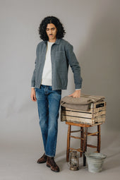 Fallen Charcoal Selvedge Denim Jacket