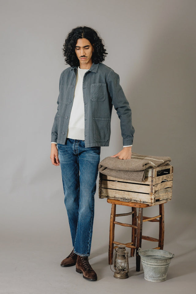 Fallen Charcoal Selvedge Denim Jacket