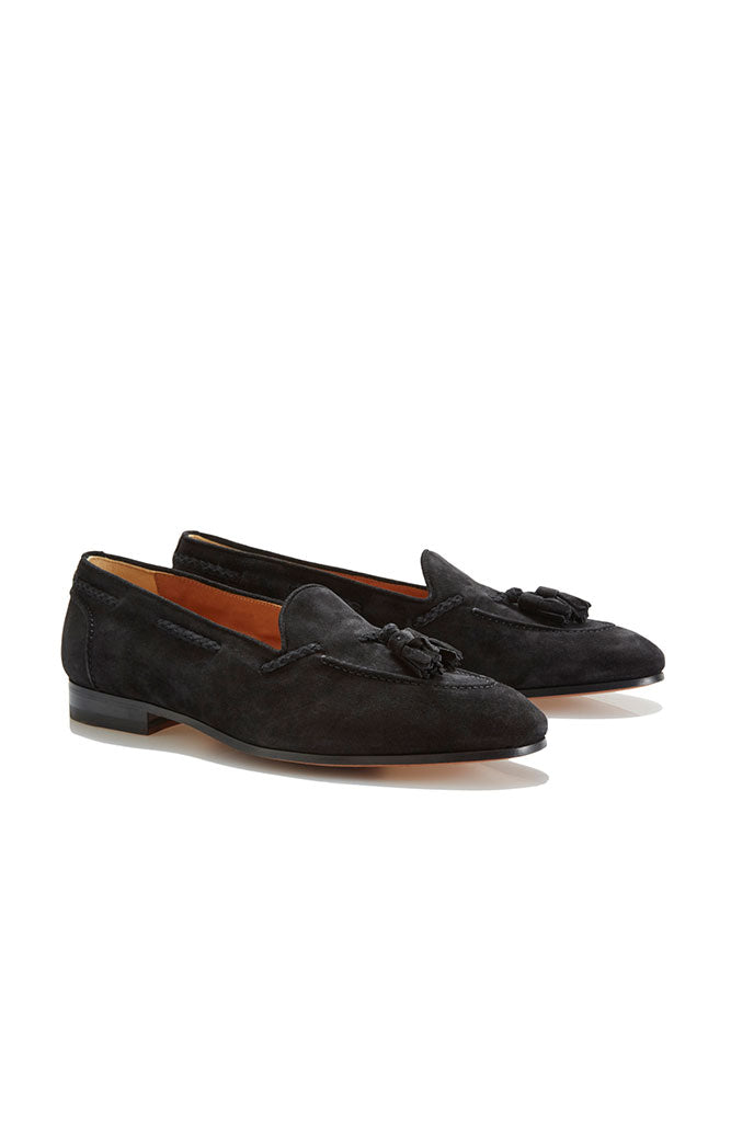 Lawrence Suede Tassel Loafers