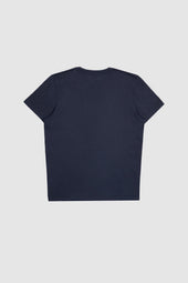 Lewis Blue Raw Cotton T Shirt