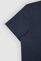 Lewis Blue Raw Cotton T Shirt