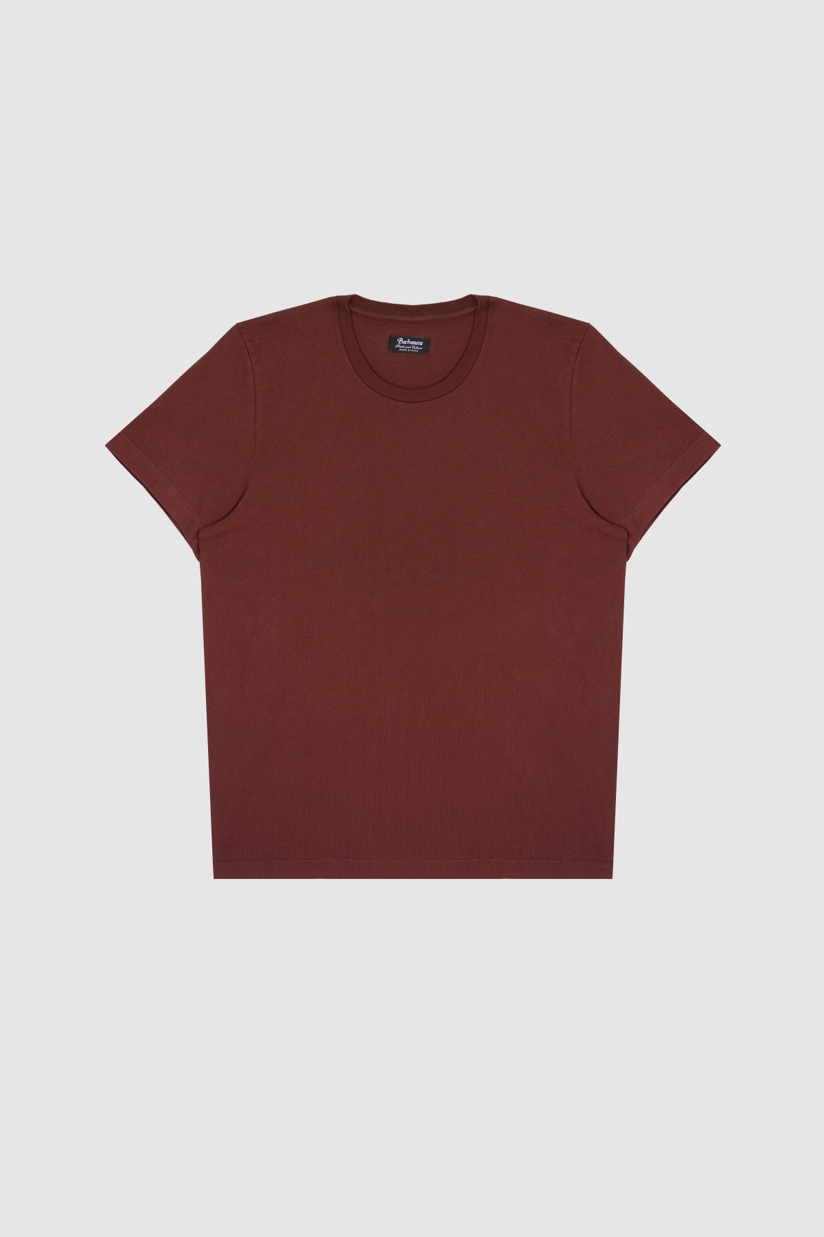 Lewis Dark Red Raw Cotton T Shirt