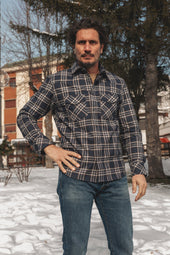 Mustang White Check Shirt