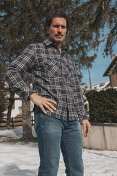 Mustang White Check Shirt