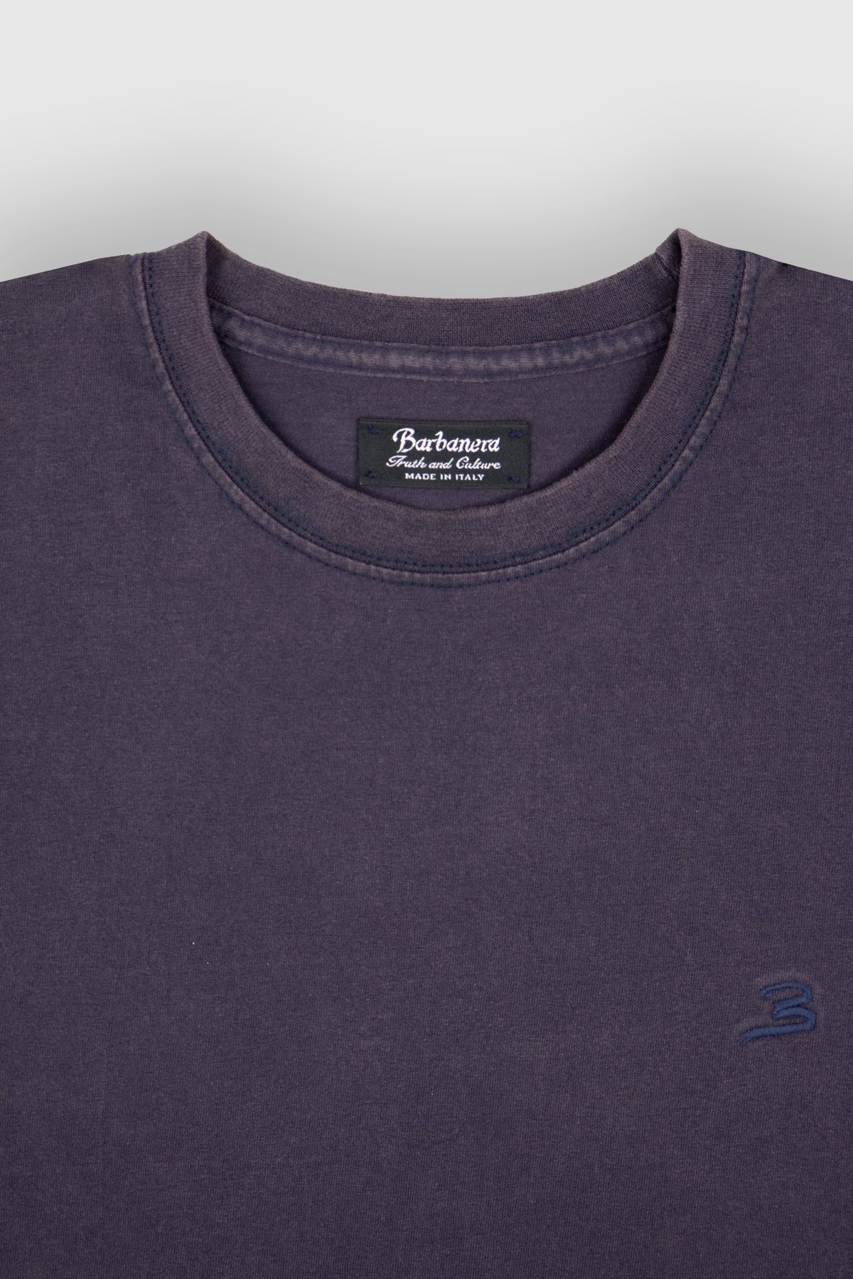 Sly Purple Blue Vintage Americana Embroidered Tee