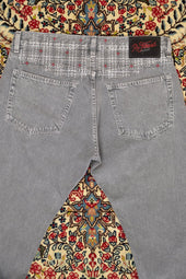 Re Thread Bandito Sashiko Embroidery Grey Vintage Wash Jeans