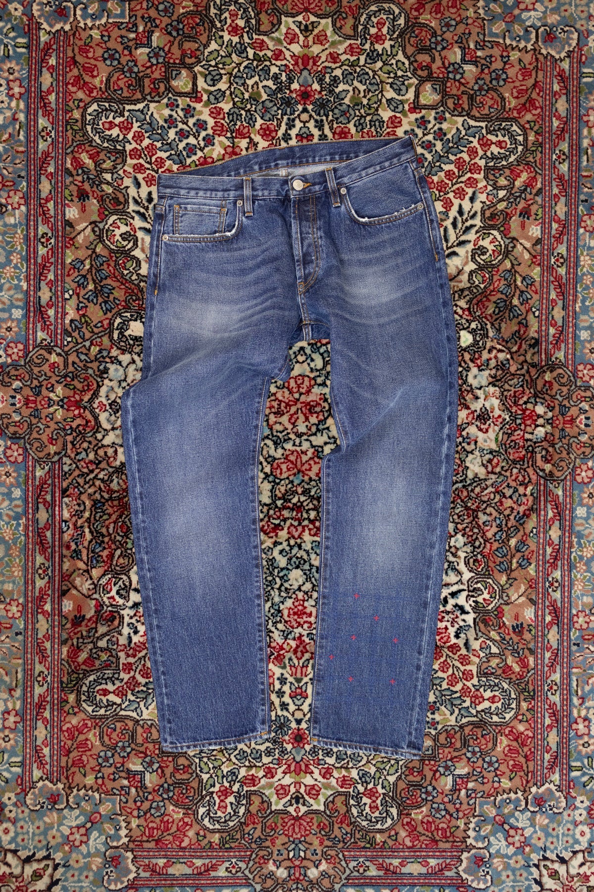 Re Thread Bandito Sashiko Embroidery Ocean Wash Jeans