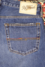 Re Thread Bandito Sashiko Embroidery Ocean Wash Jeans