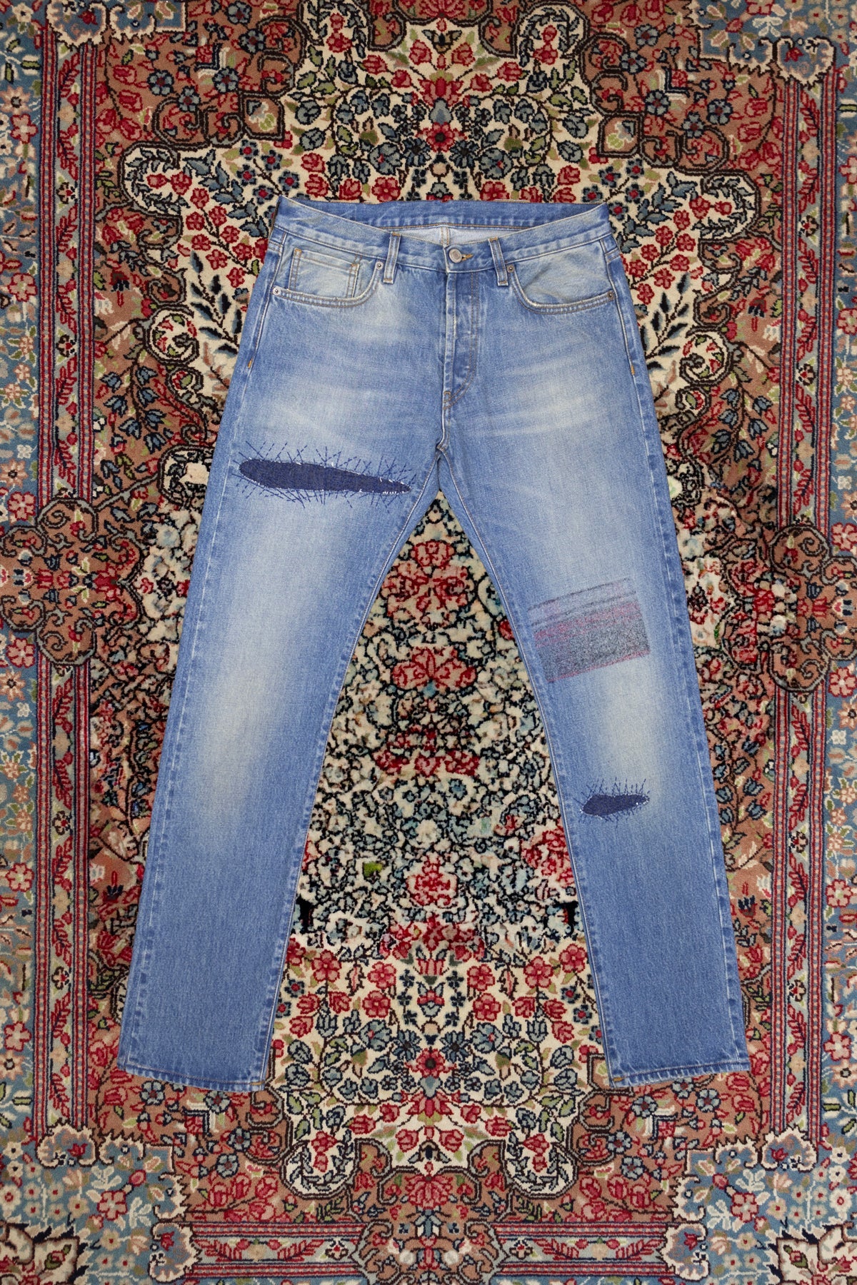 Re Thread Bandito Check Old Wash Jeans