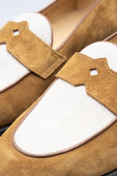 Schifano Light Brown Suede Loafers