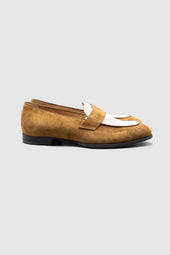 Schifano Light Brown Suede Loafers