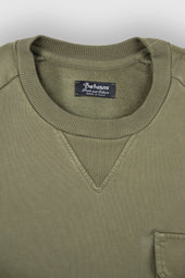 Sugar Military Green Crewneck
