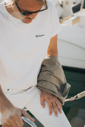 Vince Logo Raw Cotton Tee